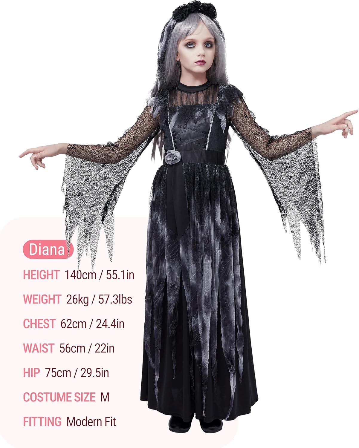 Scary Halloween Costumes, Princess Costume for Girls