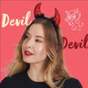 Red Devil Horns Headband