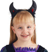 Black Devil Horns Headband