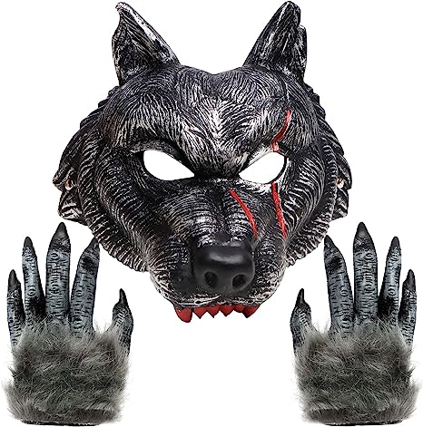 Realistic Werewolf Mask Cosplay Accessories- Adult