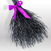 Halloween Black Witch Broom and Cauldron