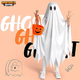 Kids Ghost Costume, Halloween Ghost Costume