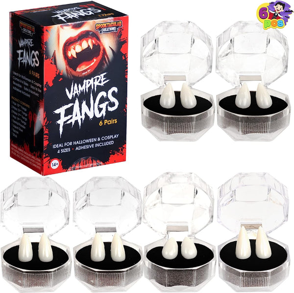 Vampire Fangs False Teeth Cosplay Kit , 6 Pcs