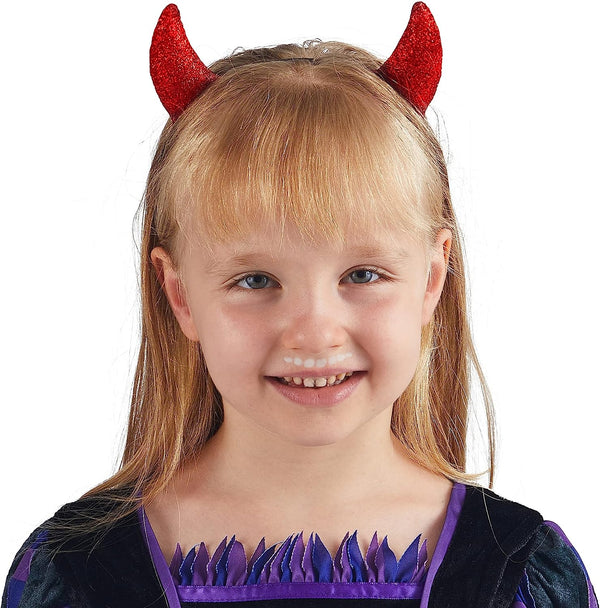 Red Demon Horns Headband