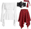 Adult Women Halloween Renaissance Pirate Costume