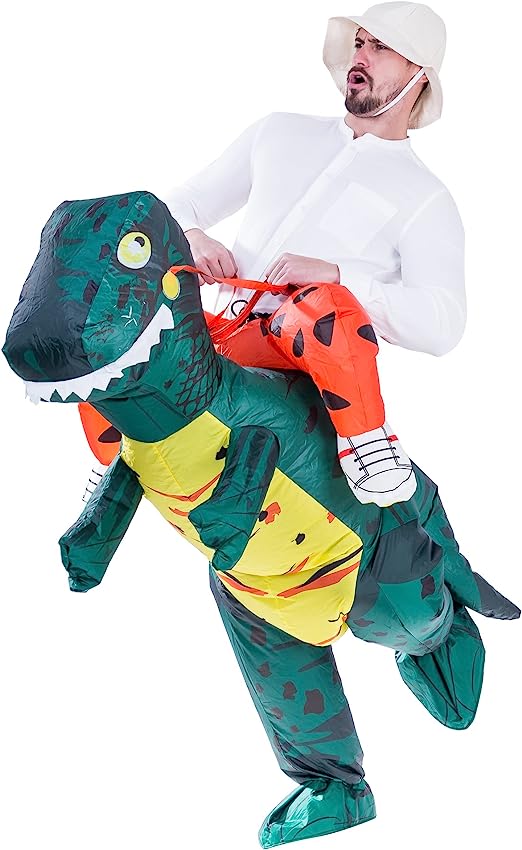 Inflatable Ride-On-Dinosaur Costume - Adult