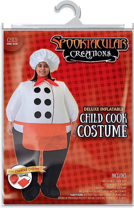Cooked Costumes Inflatable Chief Cook Costume - Child | Spooktacular Creations