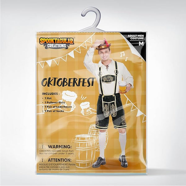 Spooktacular Creations Men’s German Bavarian Oktoberfest Costume Set