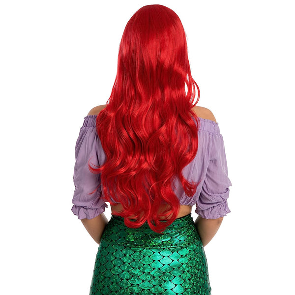 Women Long Red Curly Wig Cosplay Role Play- Adult