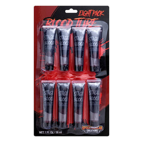 1oz Fake Vampire Blood Tube Cosplay Makeup, 8 Packs