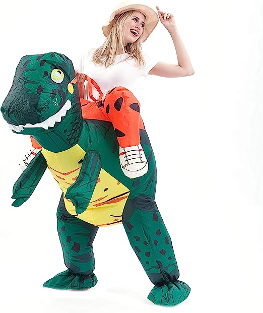 Inflatable Ride-On-Dinosaur Costume - Adult
