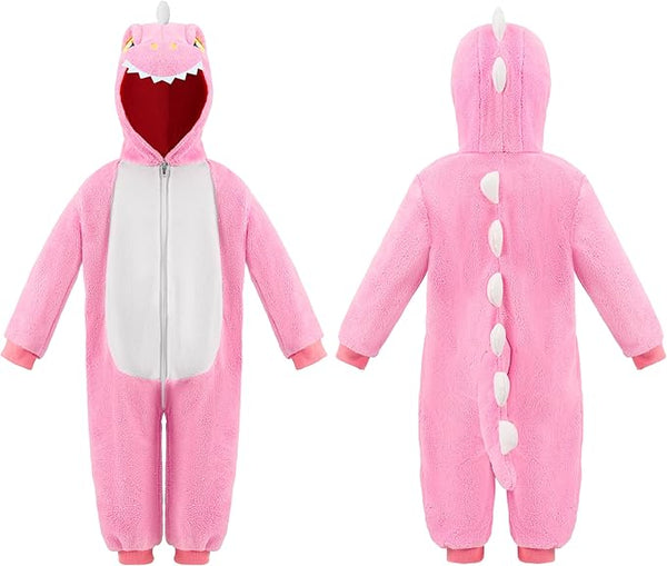 Halloween Baby Dinosaur Pajama, Pink