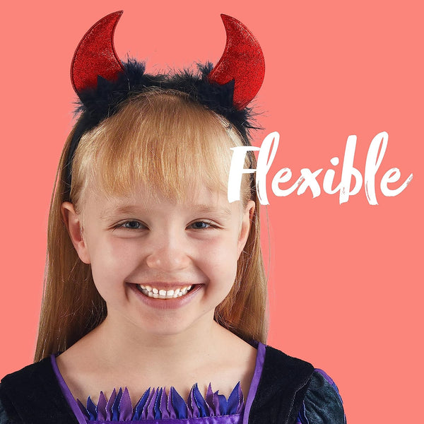 Red Devil Horns Headband
