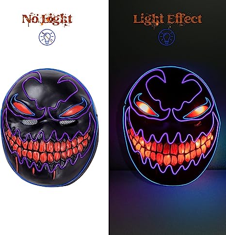 LED Mask Monster Mask Cosplay- Adult
