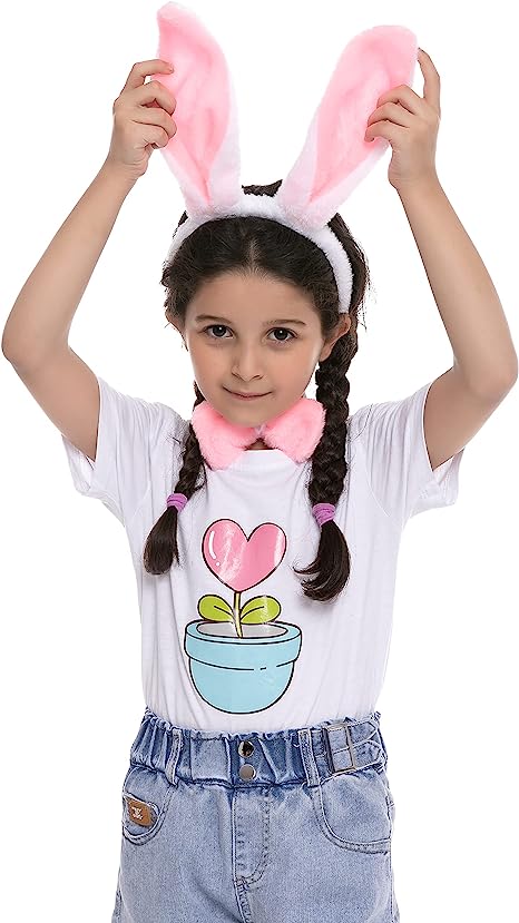 White Bunny Cosplay Accessories Set, 3 Pack