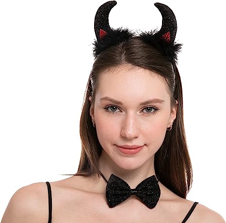 Black Devil Horn Cosplay Accessories