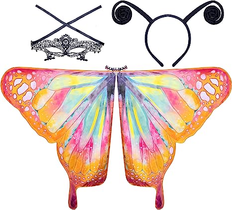 Adult Women Butterfly Wings -Warm color