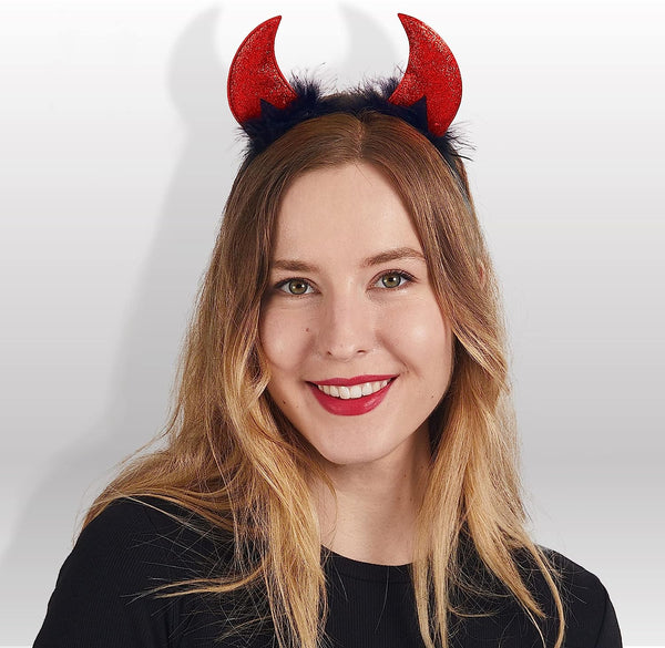 Red Devil Horns Headband