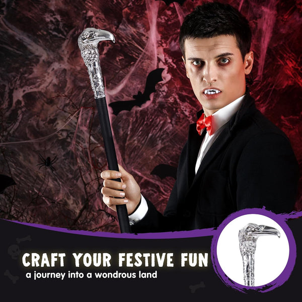 Halloween Walking Cane, Eagle Head Staff Costume Accessories