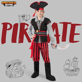 alloween Boys Costume, Boys Pirate Costume