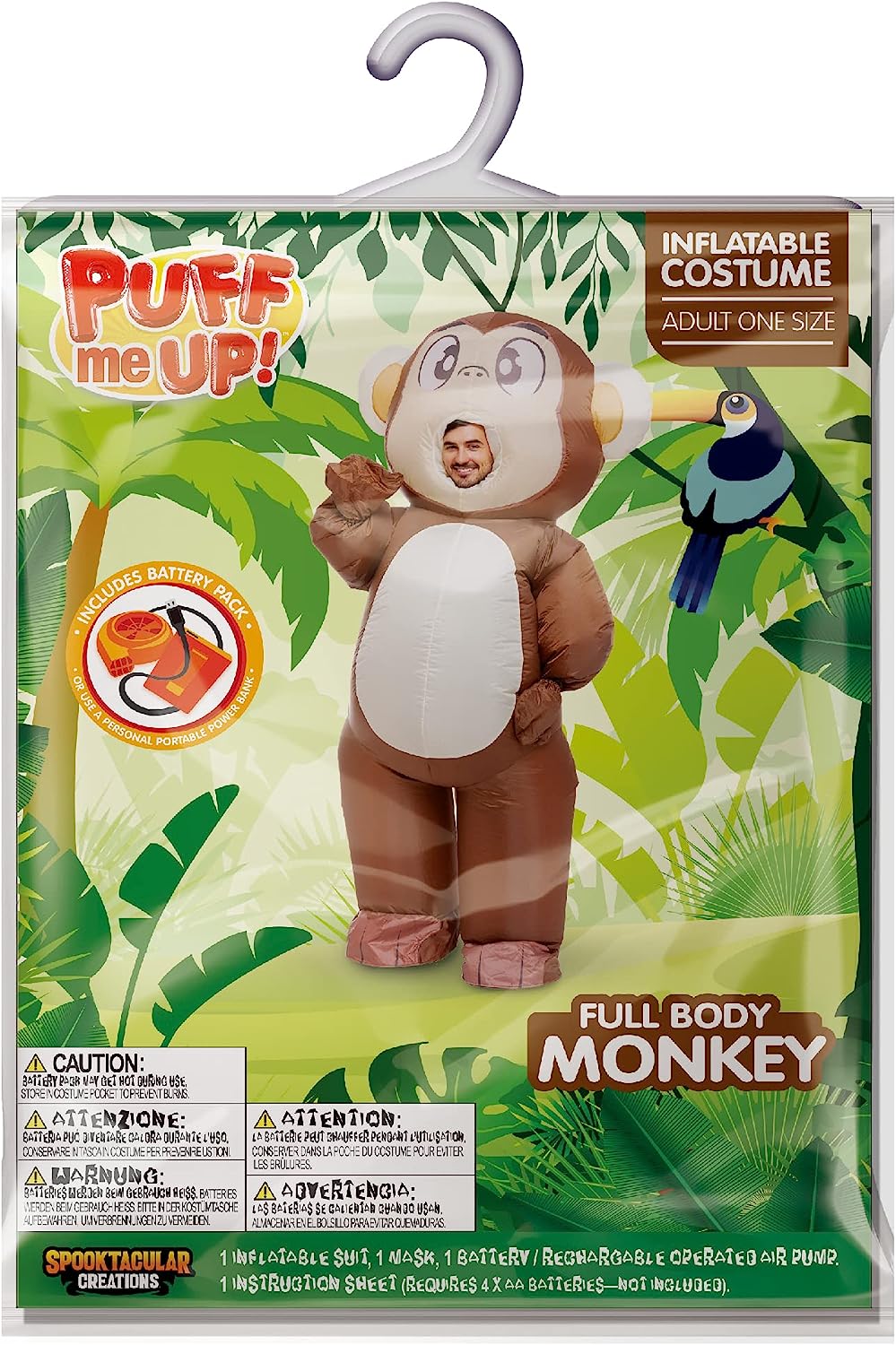 Full Body Inflatable Monkey- Adult | Spooktacular Creations