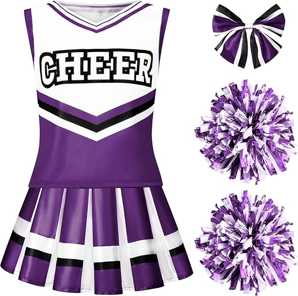 Cheerleader Costume for Girls, Purple