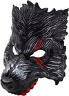 Realistic Werewolf Mask Big Bad Bloody Howling Wolf Cosplay Costume with Bloodstains Include Gloves - Adult
