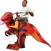 Inflatable Ride-On Red Raptor Costume