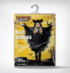 Black and Silver Bat Wings Costume - Child