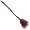 Halloween Witch Vine-Patterned Broom Brown Cane