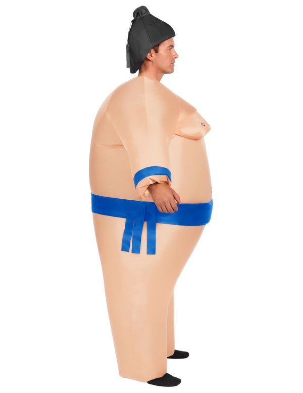 Sumo Inflatable Costume for Adult-Blue