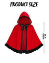 Halloween Red Riding Hood Cape for Adult Women