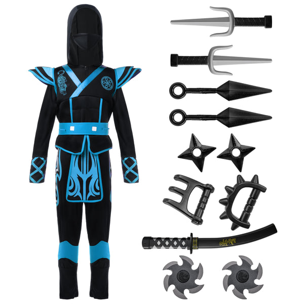 Blue Ninja Costume for Kids