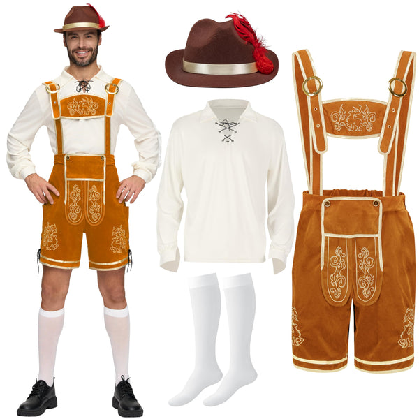 Men’s German Bavarian Oktoberfest Costume Set - Ginger