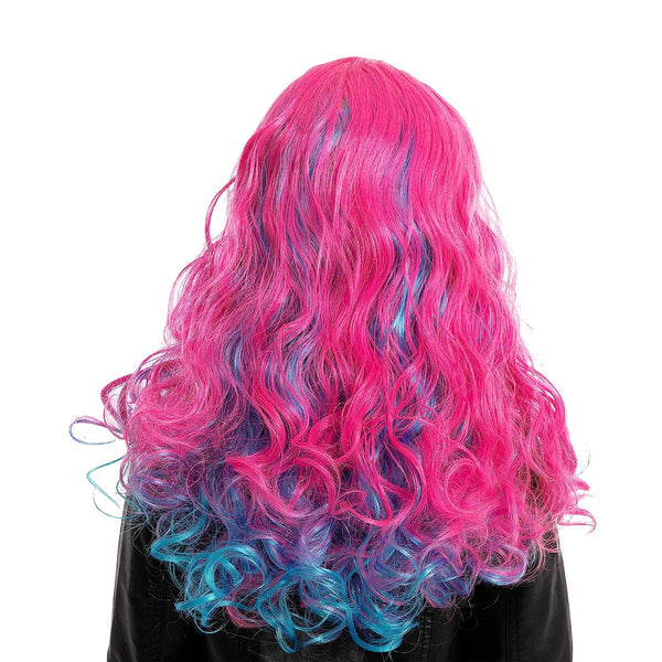 Girl Long Pink Curly Wig for Cosplay- Child