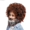 Brown Afro Wig and Beard