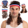 Men Mullet Wig Cosplay - Adult, 2 Pcs