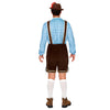 Men Lederhosen Oktoberfest Outfit Costume, Blue