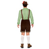 Men Lederhosen Oktoberfest Outfit Costume, Green