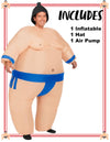 Sumo Inflatable Costume for Adult-Blue