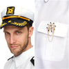 5 PCs Halloween Captain Costume Men