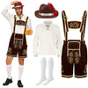 Men’s German Bavarian Oktoberfest Costume Set - Dark Brown