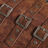 Medieval Belt Leather Buckle Bracers - Adults
