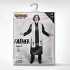 Adult Men’s Black Priest Father Robe Stole, Priest Costume