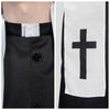 Adult Men's Black Priest Father Robe Stole, Priest Costume