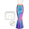 Metallic Hologram Shiny Mermaid Skirt Costume Cosplay - Adult