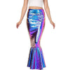 Metallic Hologram Shiny Mermaid Skirt Costume Cosplay - Adult
