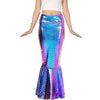 Metallic Hologram Shiny Mermaid Skirt Costume Cosplay - Adult