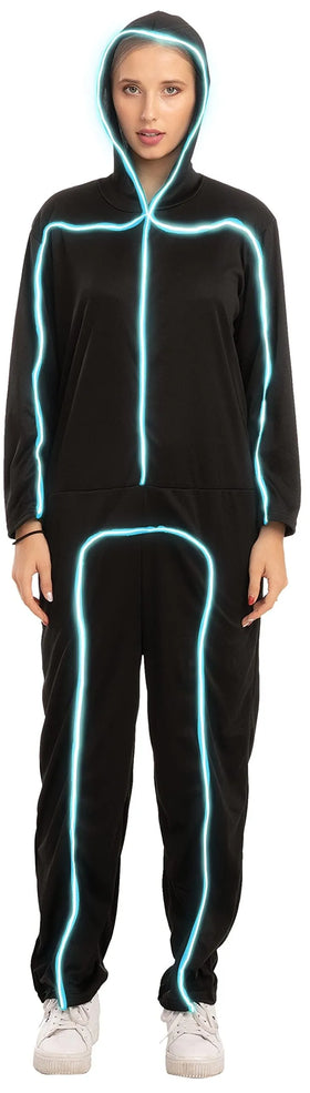 Adult Unisex LED Light Up Costume-BLUE