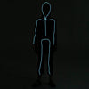Adult Unisex LED Light Up Stick Figure Costume-BLUE